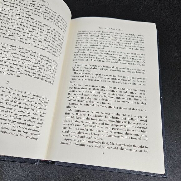 Agatha Christie Mystery Collection Funerals Are Fatal Hardcover Leatherette 1983 - Picture 5 of 13